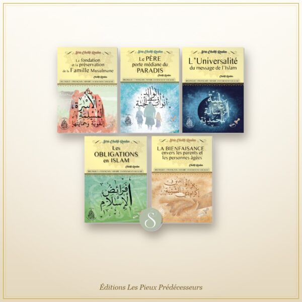 Pack 5 livres cheikh Raslan bilingue À/F, édition Les Pieux Prédécesseurs